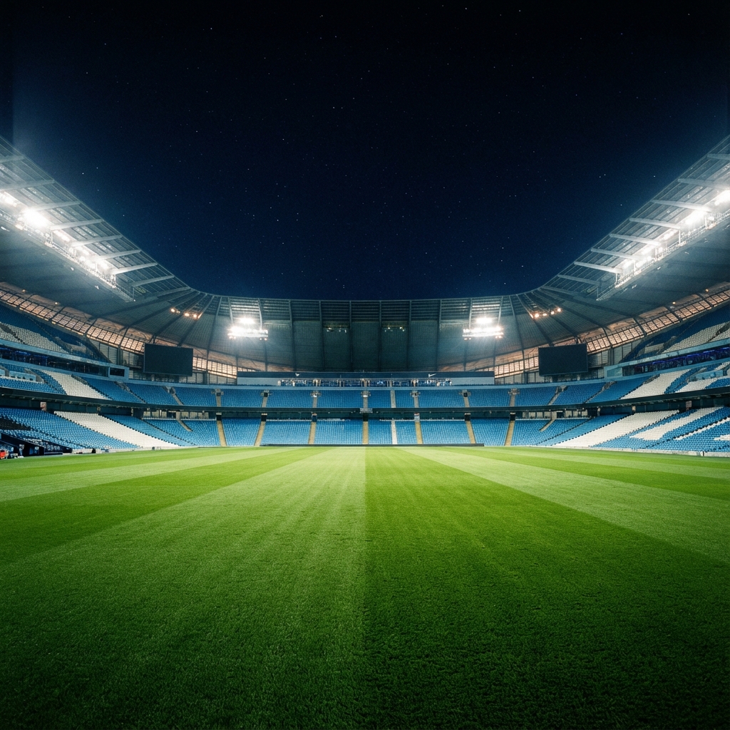 Stade de foot en 3D nuit
